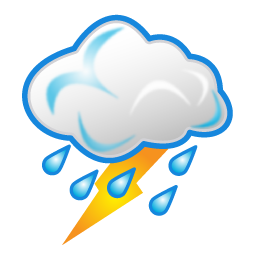 Tormenta eléctrica: Intensidad leve o moderada