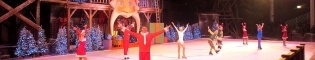Dreaming on Ice: Un bello y navideño espectáculo de patinaje artístico y acrobático sobre hielo con duendes, príncipes y princesas, muñecas, soldaditos y toda la emoción de la Navidad de PortAventura, en la fábrica de juguetes de Papá Noel.