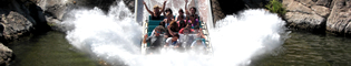 Tutuki Splash: Lánzate en barca por la ladera de un volcán en erupción, en honor a la diosa Pelé, en el Tutuki Splash de PortAventura y mójate en el gran y espectacular splash.