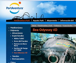 Nueva web de PortAventura con las novedades 2010
