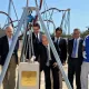 José Montilla pone la primera piedra de la área infantil de PortAventura