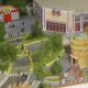 Maqueta de Ferrari Land
