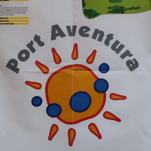 El primer mapa de PortAventura en 1994