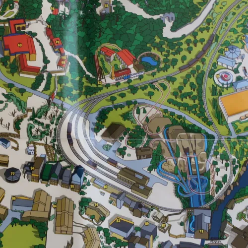 El primer mapa de PortAventura en 1994