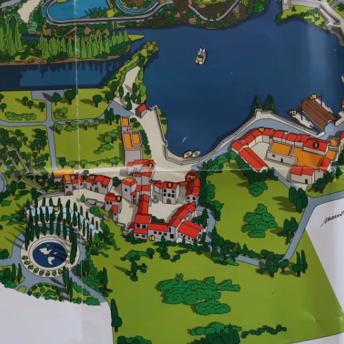 El primer mapa de PortAventura en 1994