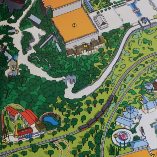 El primer mapa de PortAventura en 1994