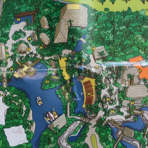 El primer mapa de PortAventura en 1994
