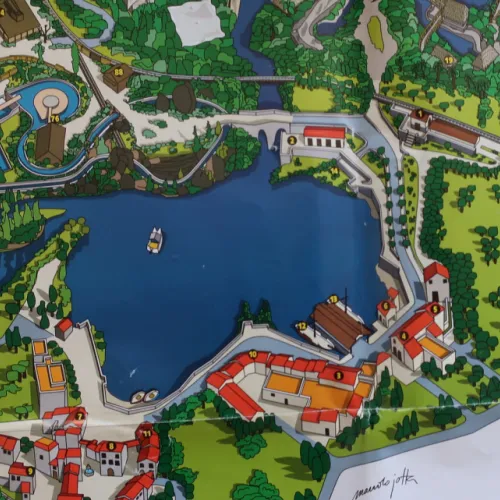 El primer mapa de PortAventura en 1994