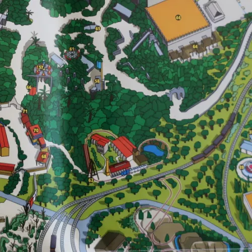 El primer mapa de PortAventura en 1994