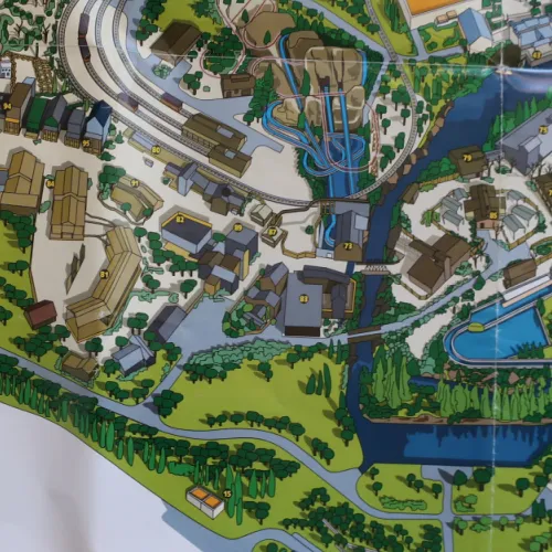 El primer mapa de PortAventura en 1994