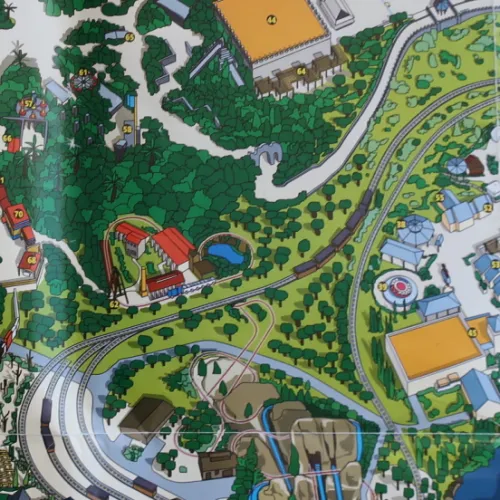 El primer mapa de PortAventura en 1994