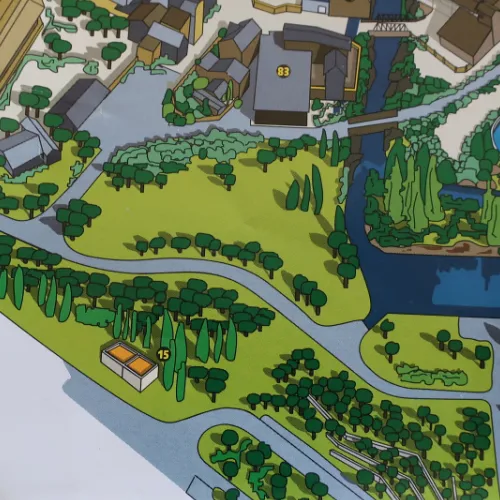 El primer mapa de PortAventura en 1994