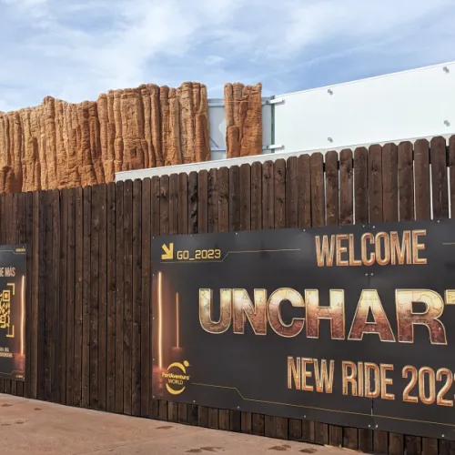 PortAventura presenta el exterior de la nueva atracción Uncharted