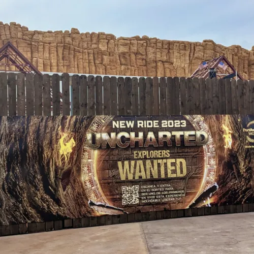 La construcción de la fachada de Uncharted avanza