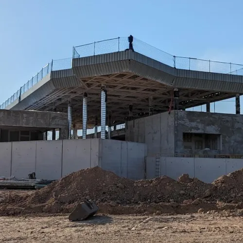 La contrucción de la nueva estación de tren de Salou - Port Aventura