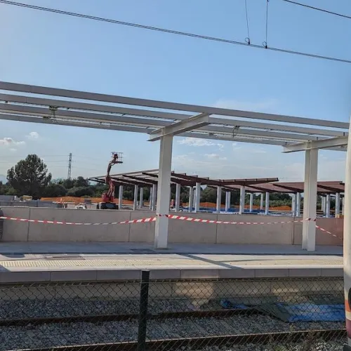 La contrucción de la nueva estación de tren de Salou - Port Aventura