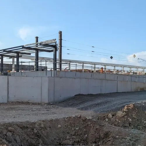 La contrucción de la nueva estación de tren de Salou - Port Aventura