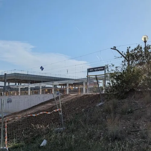 La contrucción de la nueva estación de tren de Salou - Port Aventura