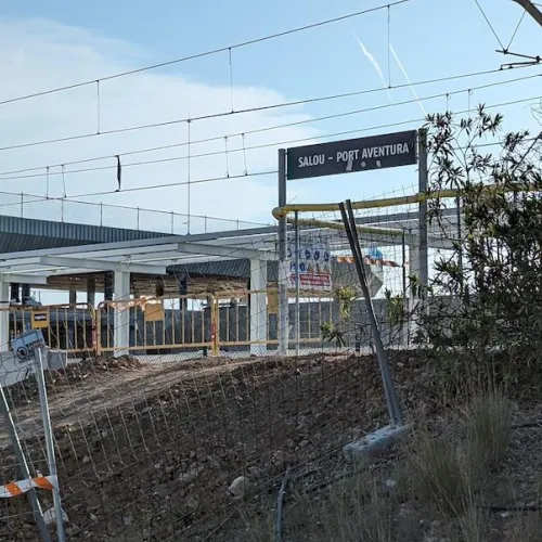 La contrucción de la nueva estación de tren de Salou - Port Aventura