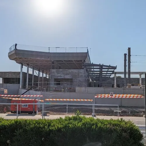La contrucción de la nueva estación de tren de Salou - Port Aventura