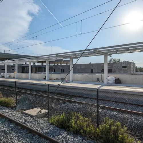 La contrucción de la nueva estación de tren de Salou - Port Aventura