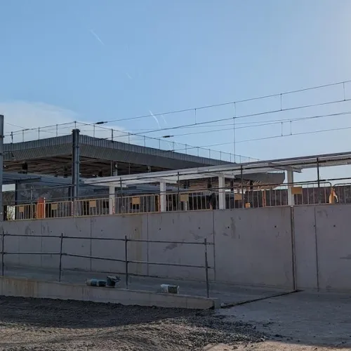 La contrucción de la nueva estación de tren de Salou - Port Aventura