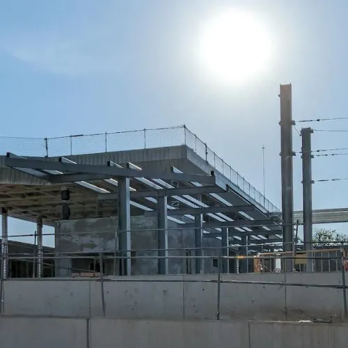 La contrucción de la nueva estación de tren de Salou - Port Aventura