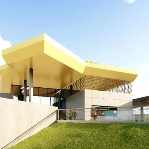 Renders de la nueva estación de tren de Salou - Port Aventura