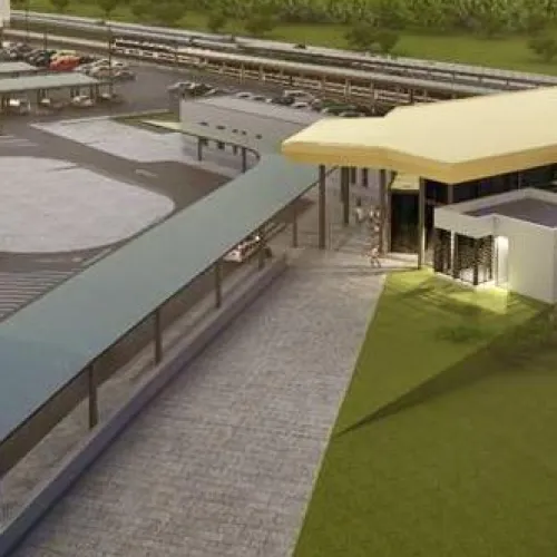 Renders de la nueva estación de tren de Salou - Port Aventura