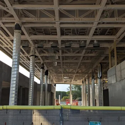 Muy avanzada la construcción de la nueva estación de tren de Salou - Port Aventura