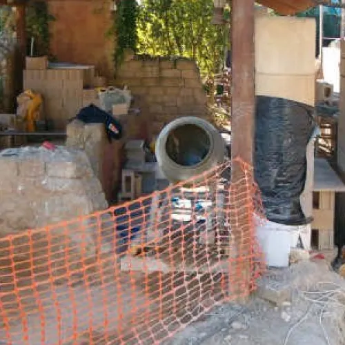 Se empieza a instalar la torre - Diciembre 2004