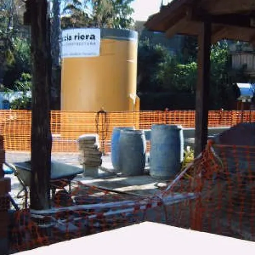 Se empieza a instalar la torre - Diciembre 2004