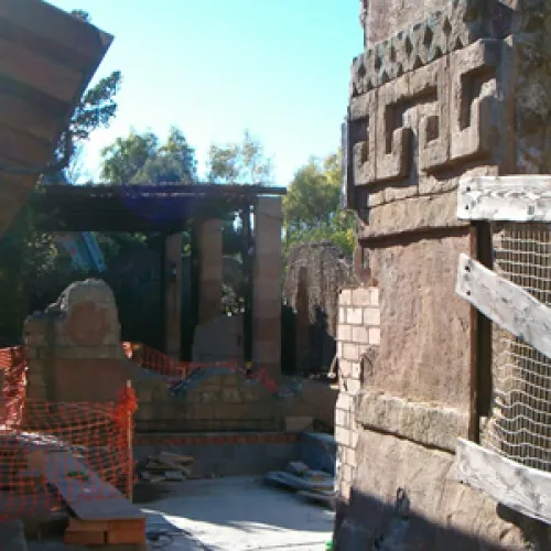 Se empieza a instalar la torre - Diciembre 2004