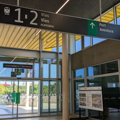 La nueva estación de tren de Salou - Port Aventura