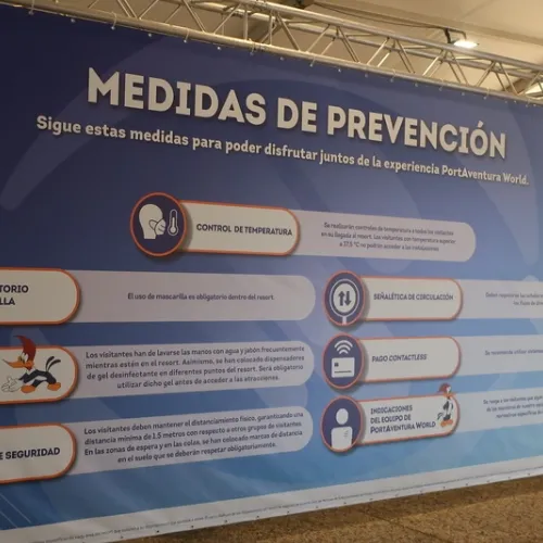 Medidas de prevención Covid-19 en PortAventura World