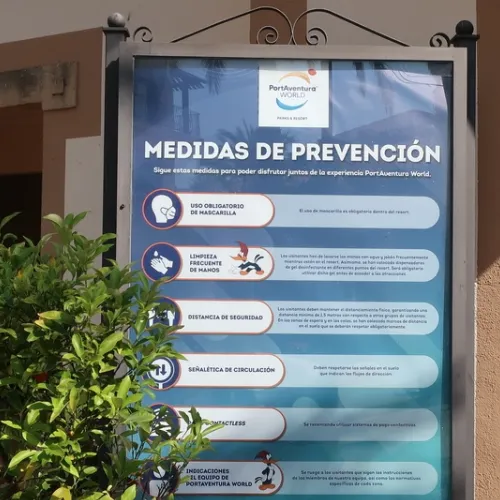 Medidas de prevención Covid-19 en PortAventura World