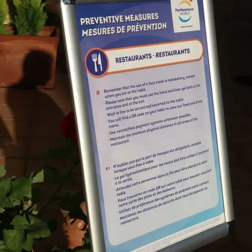 Medidas de prevención Covid-19 en PortAventura World